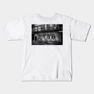 523 Dumaine Street In Black and White Kids T-Shirt